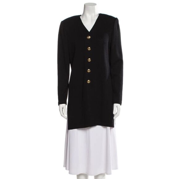 St.John By Marie Gray Made in USA
V-Neck Sweater in Black Size S Petite - Picture 1 of 8